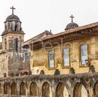 Old Catholic church in Patzcuaro Michoacan Mexico