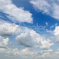 beautiful clouds in blue sky