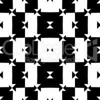 Black and White Seamless Check Pattern