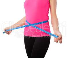 woman with tape measure