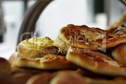 Image of delicious fresh buns, close-up