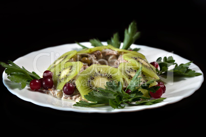 Image of originally designed meat salad