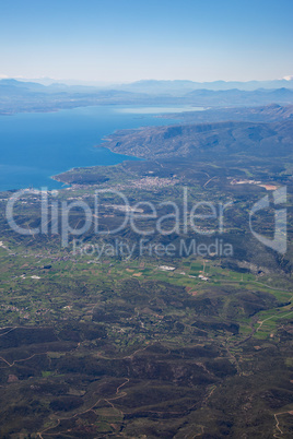 Landeanflug auf Athen, Griechenland