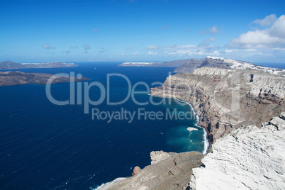 Landschaft auf Santorin, Griechenland