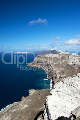 Landschaft auf Santorin, Griechenland