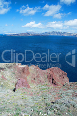 Landschaft auf Santorin, Griechenland