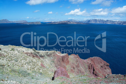 Landschaft auf Santorin, Griechenland