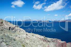 Landschaft auf Santorin, Griechenland