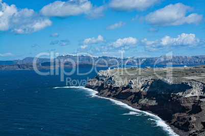 Landschaft auf Santorin, Griechenland