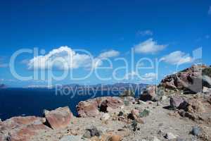 Landschaft auf Santorin, Griechenland