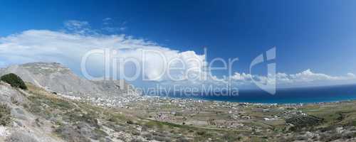 Landschaft auf Santorin, Griechenland