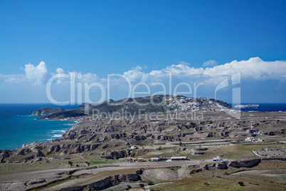 Landschaft auf Santorin, Griechenland