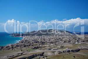 Landschaft auf Santorin, Griechenland