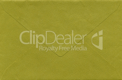 Green envelope isolated