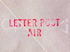 Letter post air
