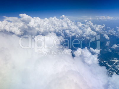 Clouds on Alps