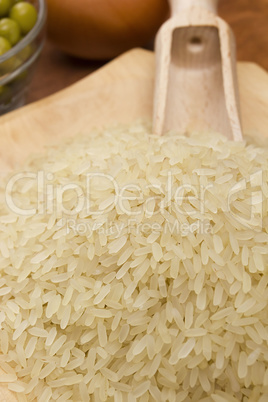 Close up on rice