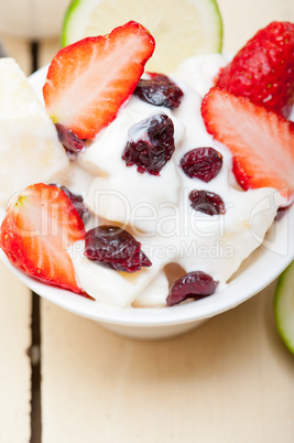 fruit and yogurt salad healthy breakfast