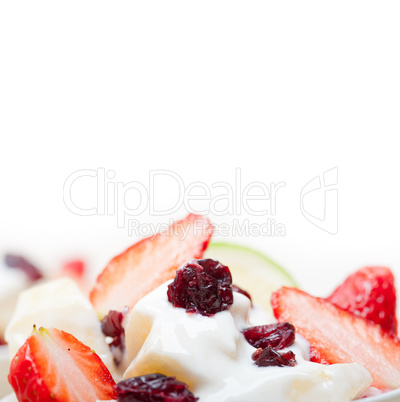 fruit and yogurt salad healthy breakfast