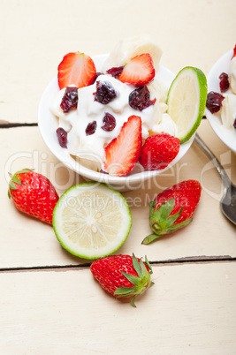 fruit and yogurt salad healthy breakfast