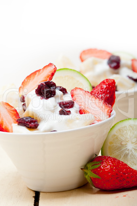 fruit and yogurt salad healthy breakfast