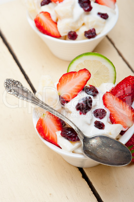 fruit and yogurt salad healthy breakfast