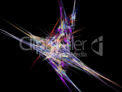image of one Digital Fractal on Black Color image of one Digital Fractal on Black Color