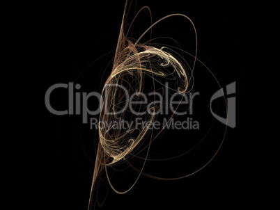 image of one Digital Fractal on Black Color image of one Digital Fractal on Black Color