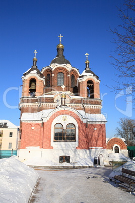 church in the winter daytime