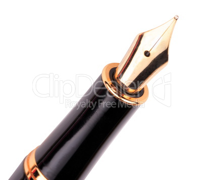 fountain pen isolated on white