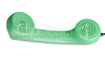 Old Green Rotary Telephone handset