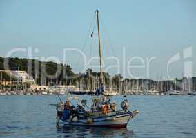 Boot bei Rovinj, abneds