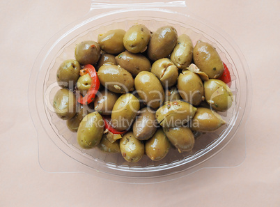 Green olives vegetables