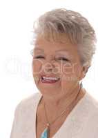 Portrait of smiling senior woman.
