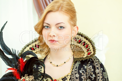 Portrait of young red-haired royal personage
