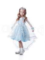 Lovely little girl posing dressed as princess