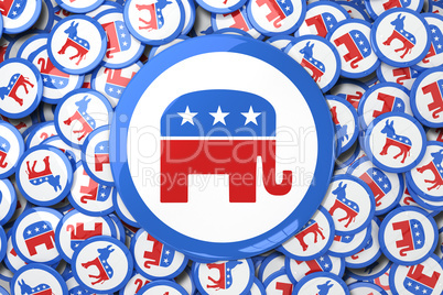 Composite image of elephant badge