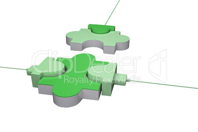 Green usb jigsaw