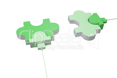 Green usb jigsaw