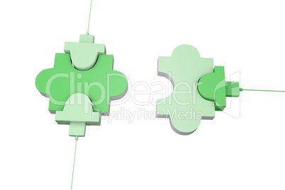 Green usb jigsaw