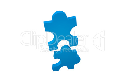 Blue jigsaw