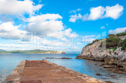 seascape from dragunara bay sardinia