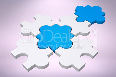 Composite image of jigsaw pieces
