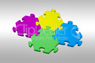 Composite image of piece of jigsaw puzzle