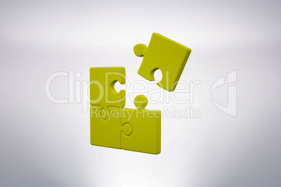 Composite image of piece of jigsaw puzzle