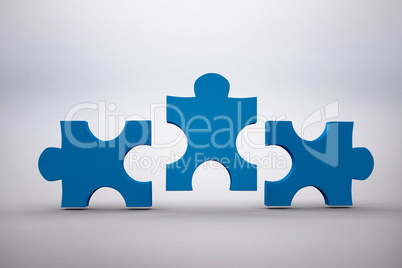 Composite image of pieces of jigsaw puzzle