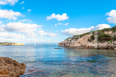 seascape from dragunara bay sardinia