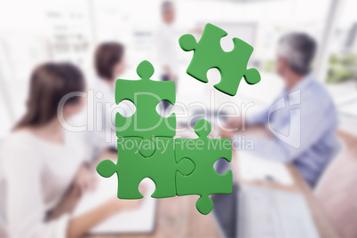 Composite image of jigsaw puzzle
