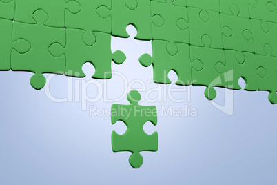 Composite image of jigsaw puzzle