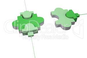 Green usb jigsaw